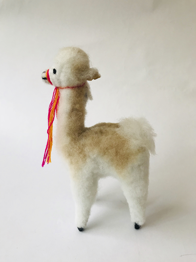 "Vicu" the vicuña- Alpaca fur toy
